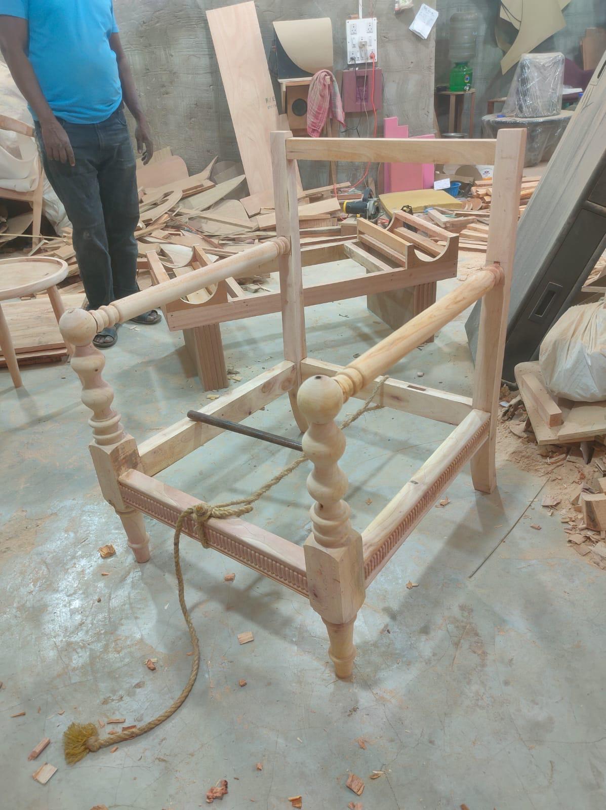 Rococo Armchair in the making