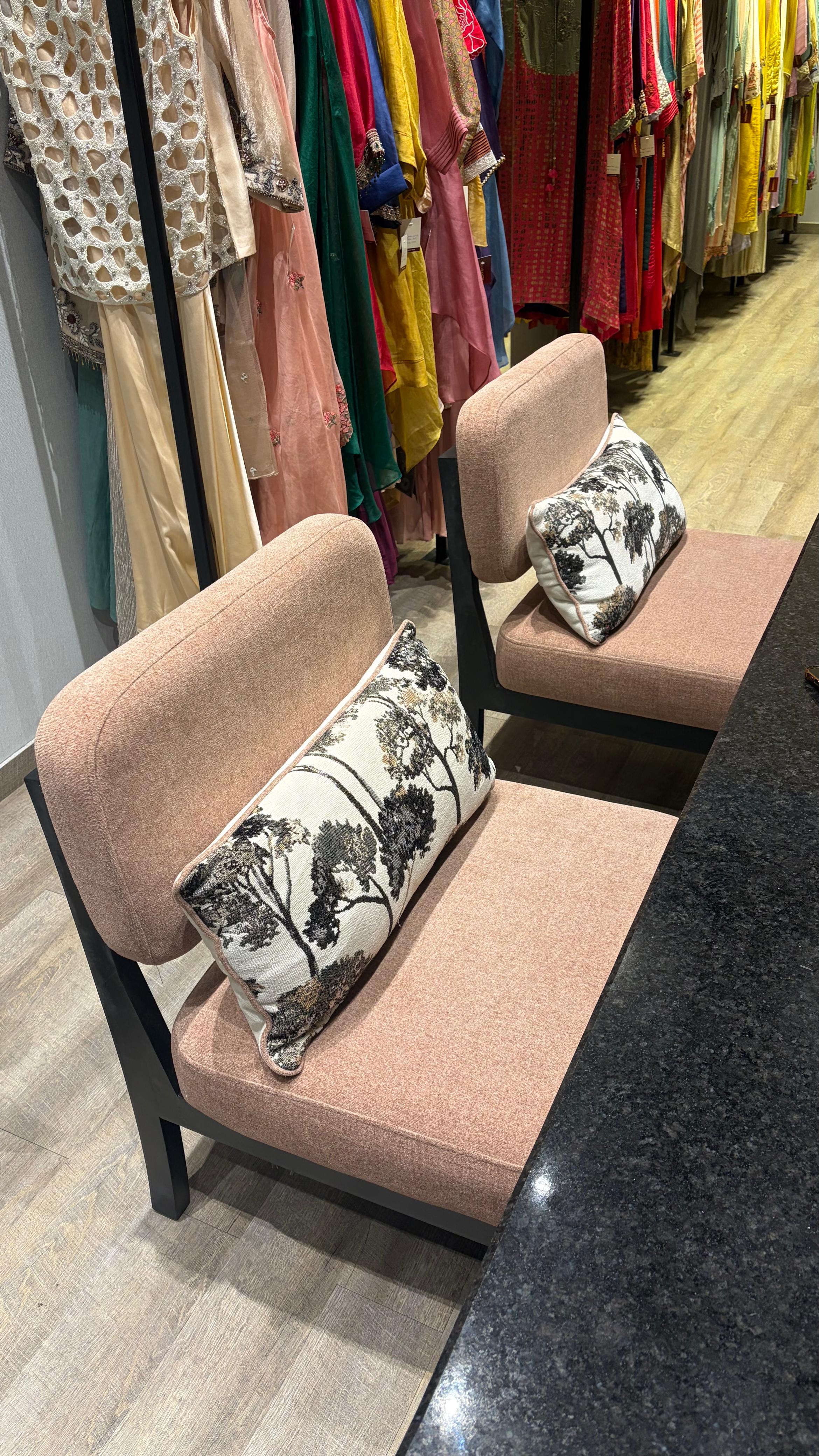Lithe Slipper Chair on site