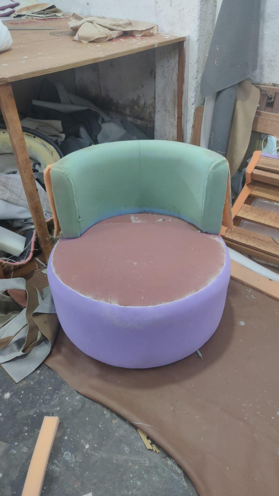 Luna Accent Chair in the making