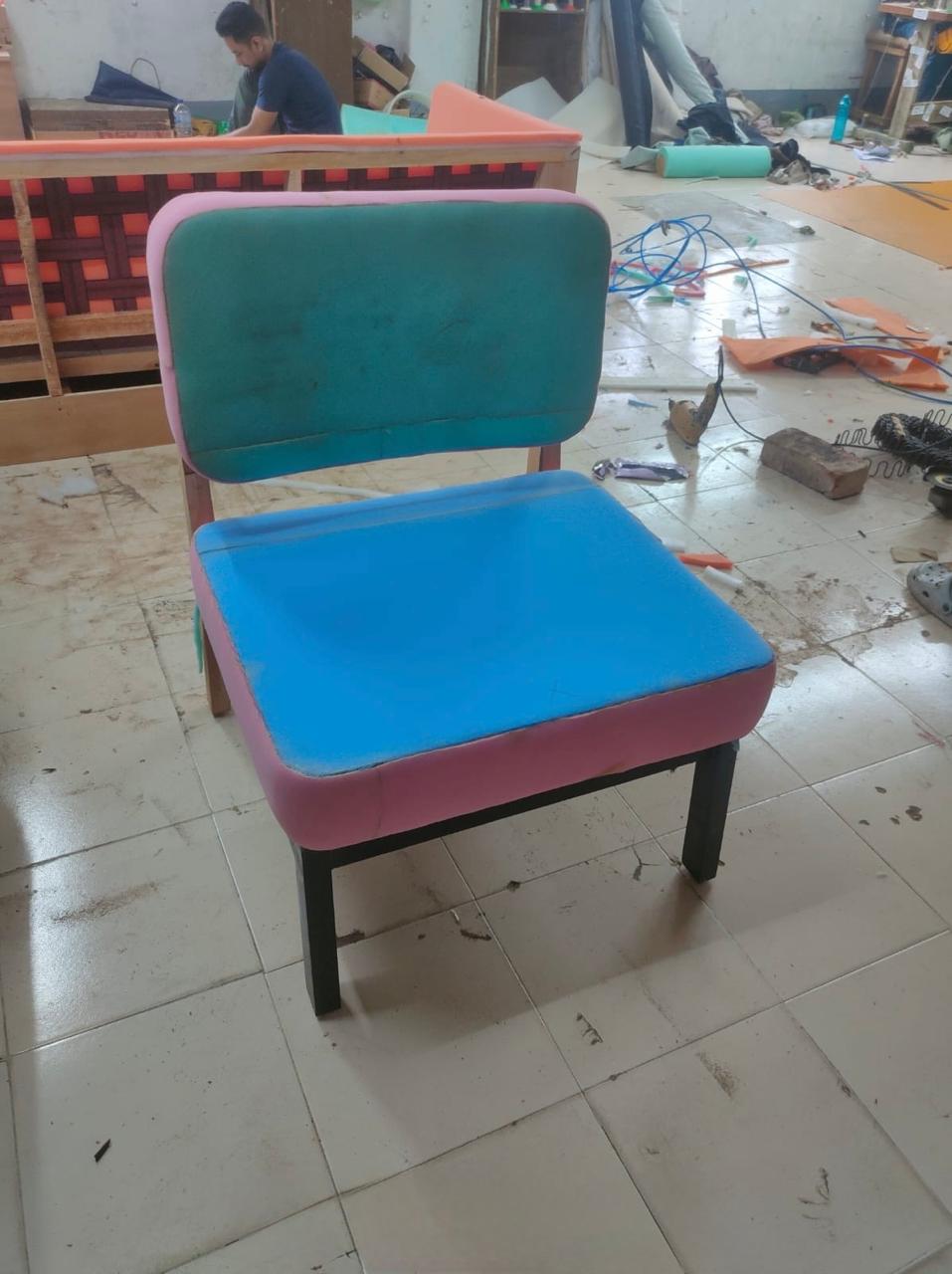 Lithe Slipper Chair in the making