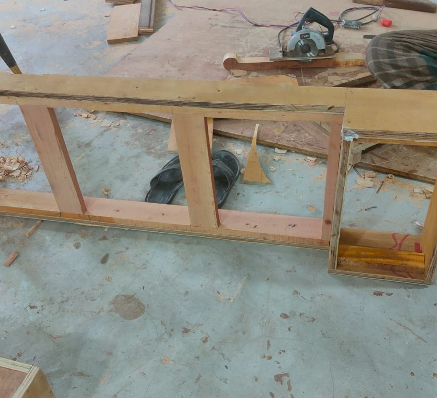 Ledge Bench in the making