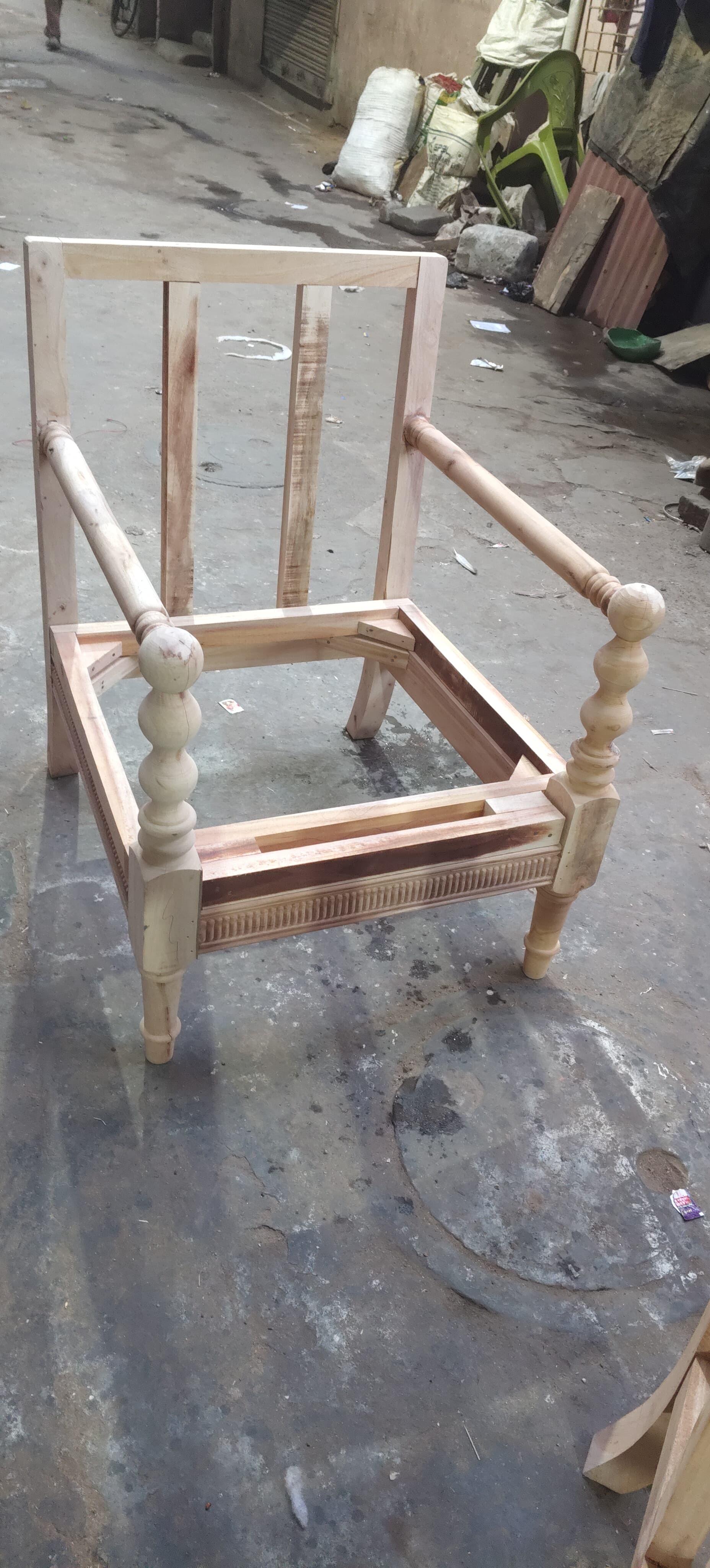 Rococo Armchair in the making