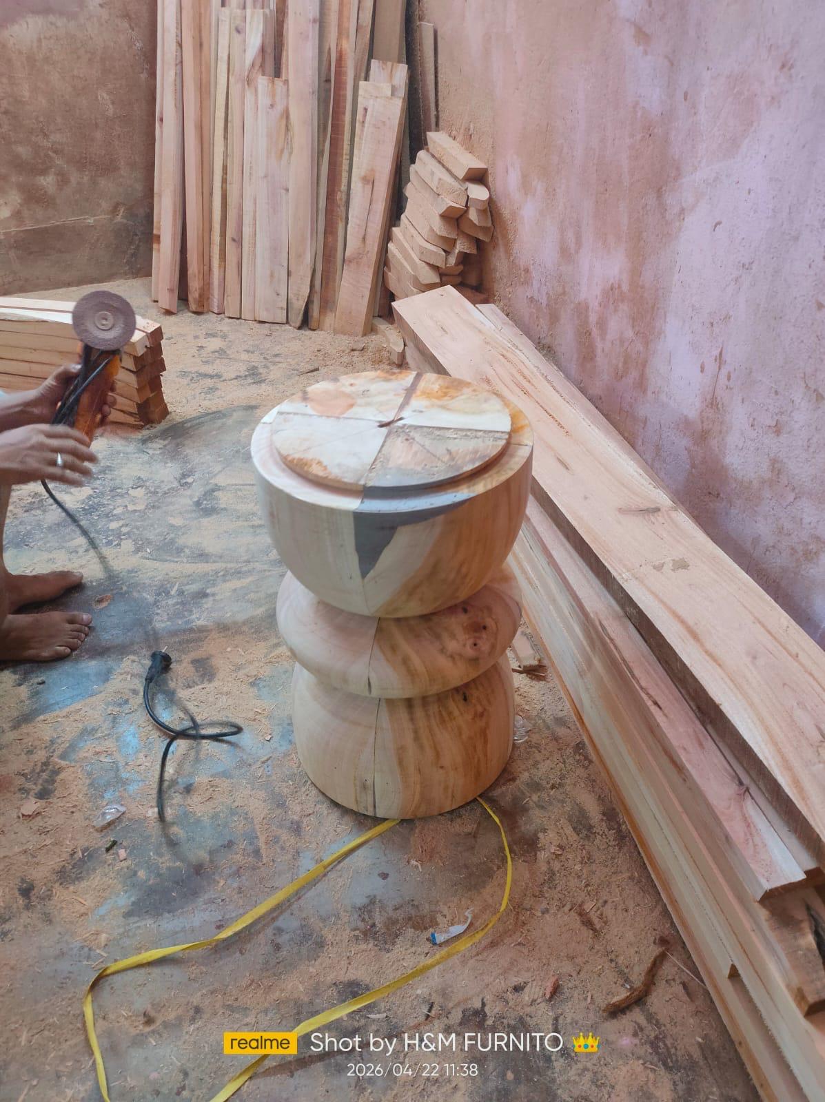 Blob Centre Table (Set of 2) in the making